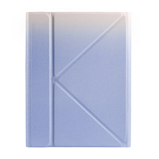 For iPad 2025 / 2022 B10 Triangle Holder Tablet Bluetooth Keyboard Leather Case(Purple) by buy2fix