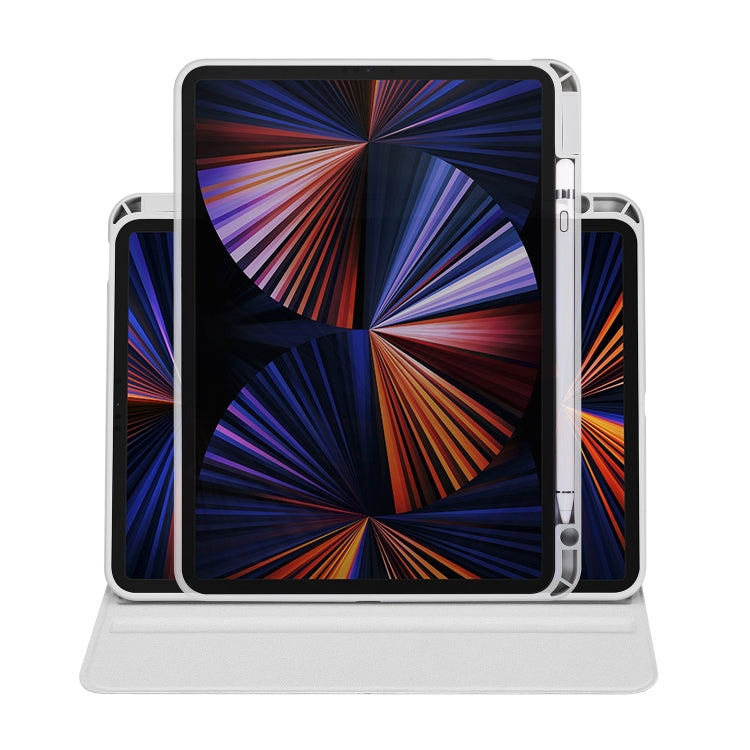 Acrylic 360 Degree Rotation Holder Tablet Leather Case For iPad Air 13 2025 / 2024 / Pro 12.9 2022(Fog Grey) - iPad Pro 12.9 (2022/2021) Cases by buy2fix | Online Shopping UK | buy2fix