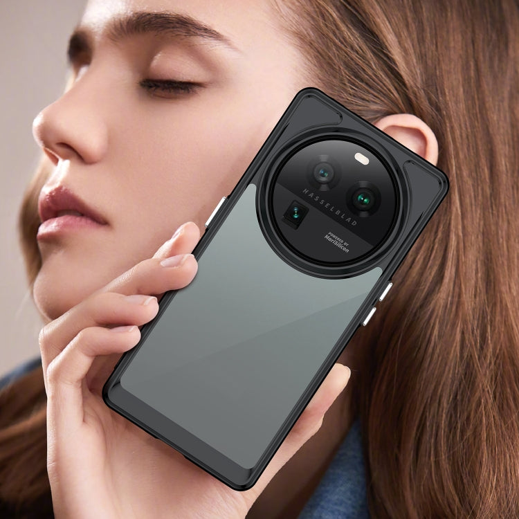 For OPPO Find X6 Pro 5G Colorful Series Acrylic + TPU Phone Case(Black) by buy2fix