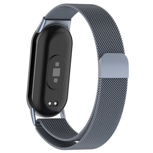 For Xiaomi Mi Band 8 Milanese Metal Watch Band(Space Grey) by buy2fix