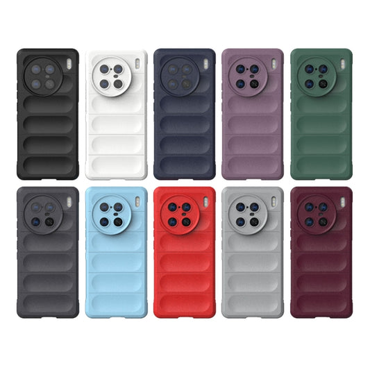 For vivo X90 Pro 5G Magic Shield TPU + Flannel Phone Case(White) by buy2fix