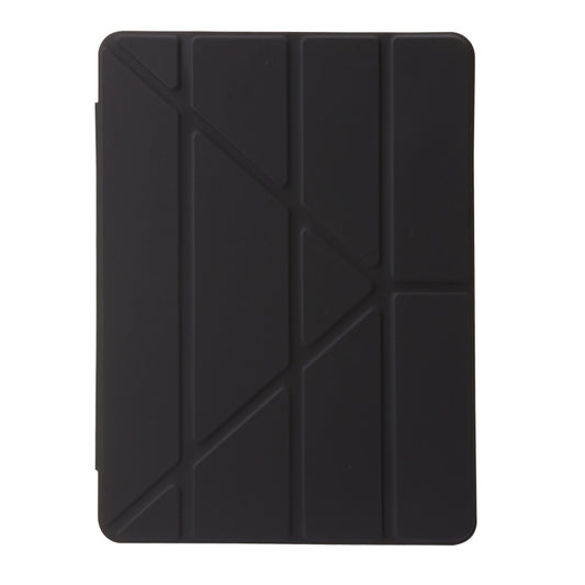 For iPad 10.2 2021 / 2020 / 10.5 Clear Acrylic Deformation Leather Tablet Case(Black) by buy2fix