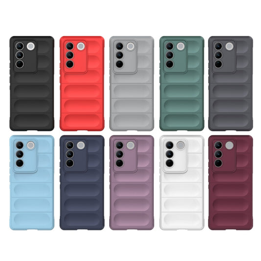 For vivo S16 Pro 5G Magic Shield TPU + Flannel Phone Case(Grey) by buy2fix