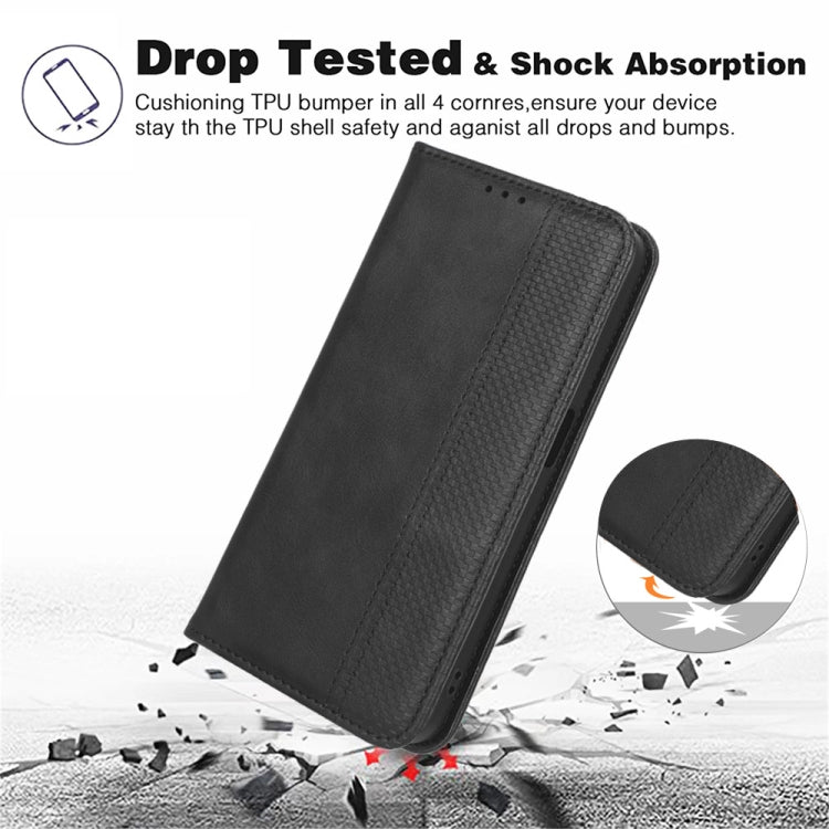 For Doogee X97 / X97 Pro Magnetic Buckle Retro Texture Leather Phone Case(Red) by buy2fix