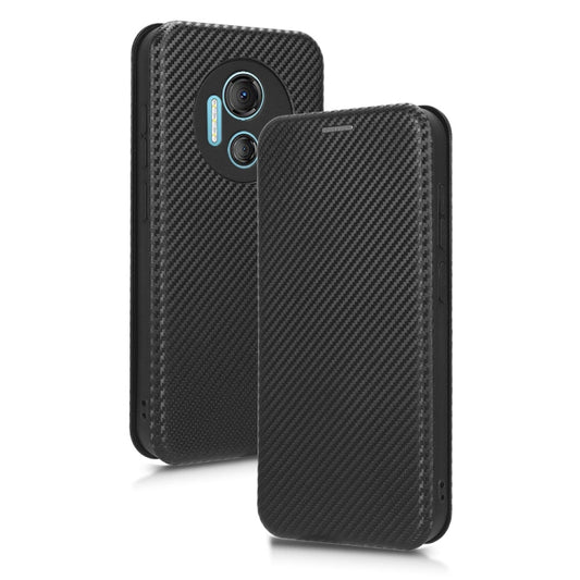 For DOOGEE X97 / X97 Pro Carbon Fiber Texture Flip Leather Phone Case(Black) by buy2fix