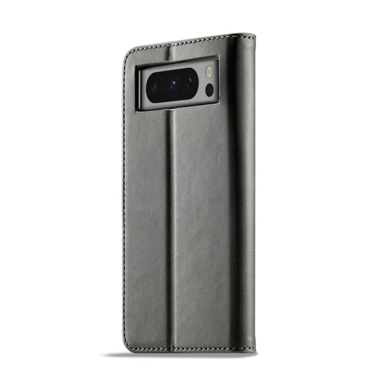 For Google Pixel 8 Pro LC.IMEEKE Calf Texture Horizontal Flip Leather Case(Grey) by LC.IMEEKE