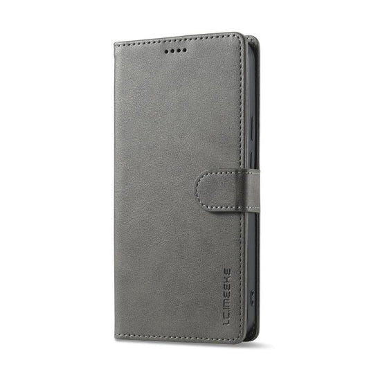 For Google Pixel 10 Pro XL LC.IMEEKE Calf Texture Flip Leather Phone Case(Grey) - Google Cases by LC.IMEEKE | Online Shopping UK | buy2fix