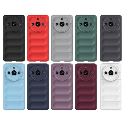 For Realme 11 Pro 5G/11 Pro+ 5G Magic Shield TPU + Flannel Phone Case(Dark Grey) by buy2fix