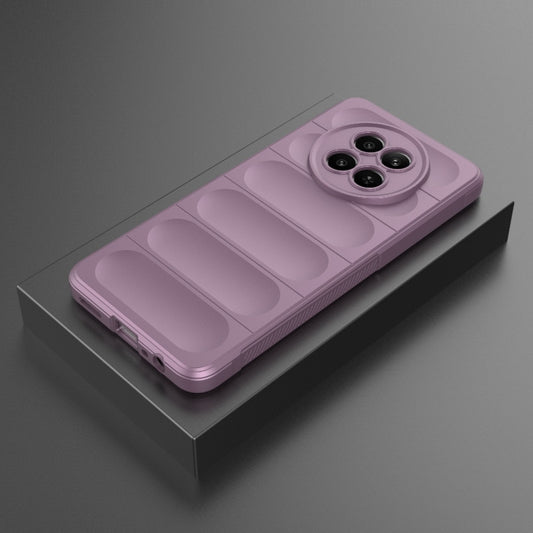 For Realme 12 5G Global Magic Shield TPU + Flannel Phone Case(Purple) by buy2fix