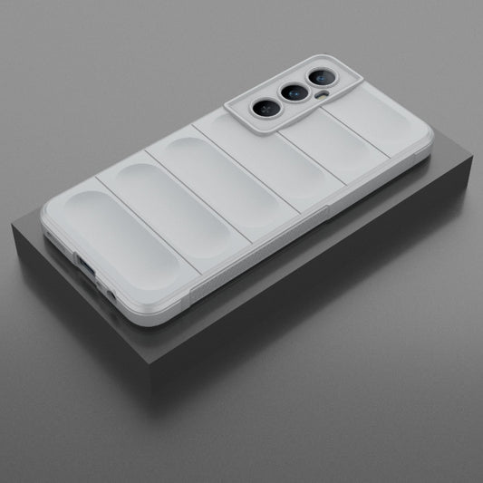 For Realme C65 4G Global Magic Shield TPU + Flannel Phone Case(Grey) by buy2fix