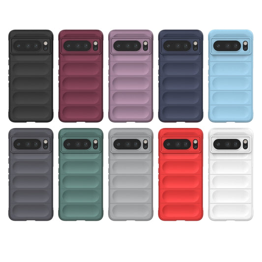 For Google Pixel 8 Pro 5G Magic Shield TPU + Flannel Phone Case(Dark Blue) by buy2fix