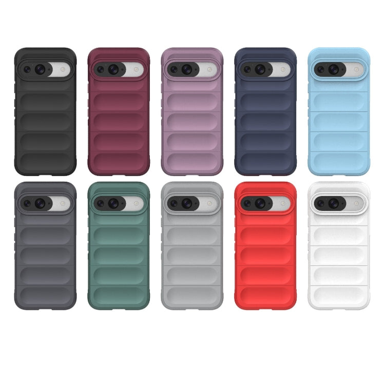 For Google Pixel 9 5G Global Magic Shield TPU + Flannel Phone Case(White) by buy2fix