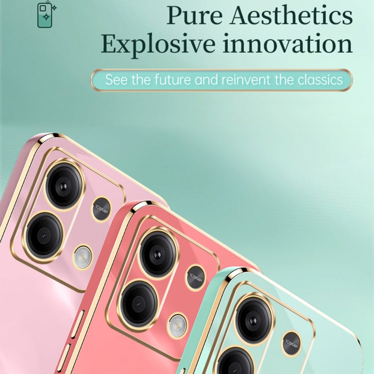 For Xiaomi Redmi Note 13 Pro 4G XINLI Straight Edge 6D Electroplate TPU Phone Case(Black) by XINLI