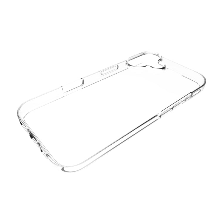 For iPhone 16 Waterproof Texture TPU Phone Case(Transparent) by buy2fix