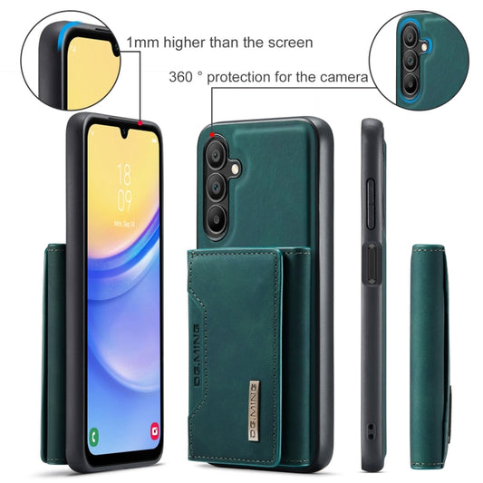 For Samsung Galaxy A15 5G / A15 4G DG.MING M2 Series 3-Fold Multi Card Bag + Magnetic Phone Case(Green) by DG.MING