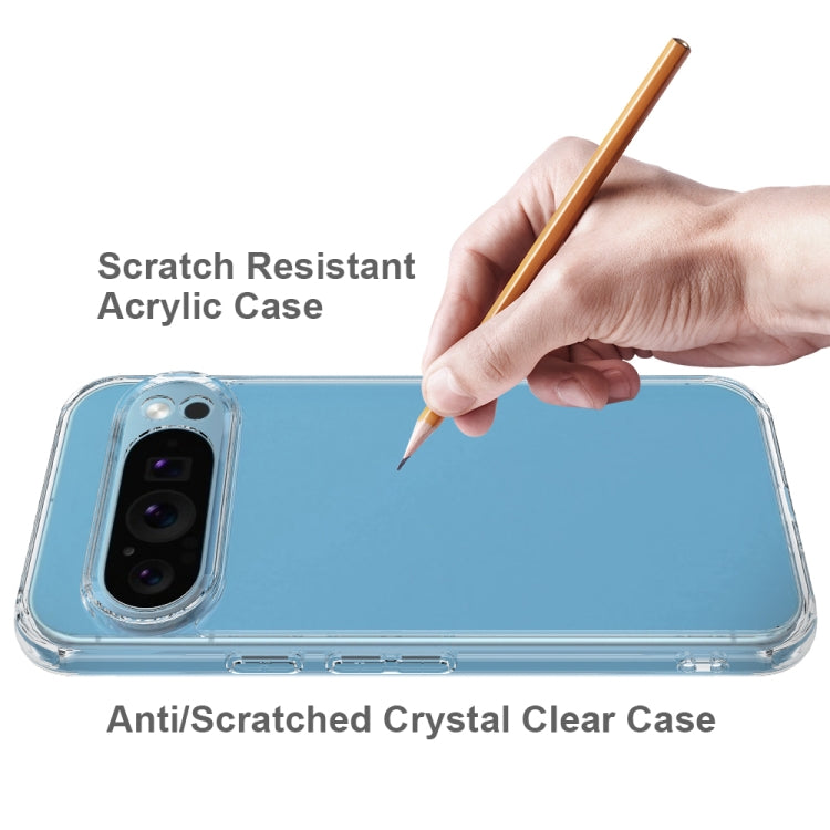 For Google Pixel 9 Pro XL Scratchproof Acrylic TPU Phone Case(Transparent) by buy2fix