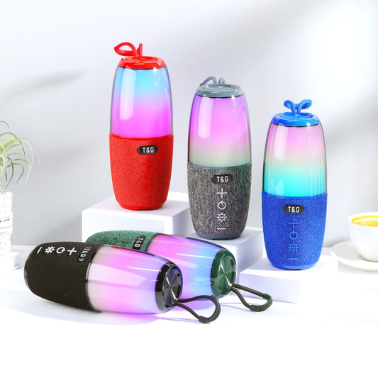 T&G TG644 5W High Power RGB Light Portable Bluetooth Speaker(Black) by T&G