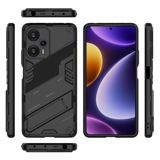 For Xiaomi Redmi Note 12 Turbo 5G Punk Armor 2 in 1 PC + TPU Phone Case(Black) by buy2fix