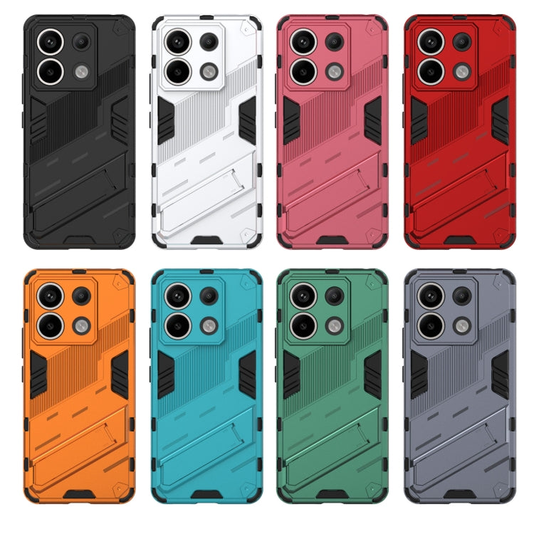 For Xiaomi Redmi Note 13 Pro+ 5G Punk Armor 2 in 1 PC + TPU Phone Case(Red) by buy2fix