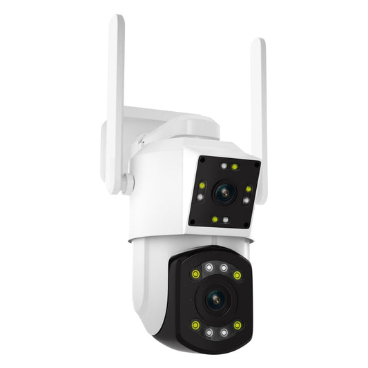 ESCAM PT210 2x3MP Dual Lens Dual Screen Monitor WiFi Camera Support Two-way Voice & Motion Detection & Cloud Storage(UK Plug) by ESCAM