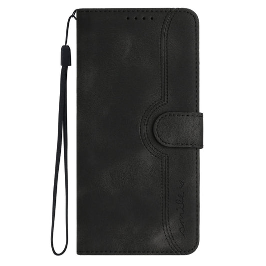 For Xiaomi Redmi K70 Heart Pattern Skin Feel Leather Phone Case(Black) by buy2fix