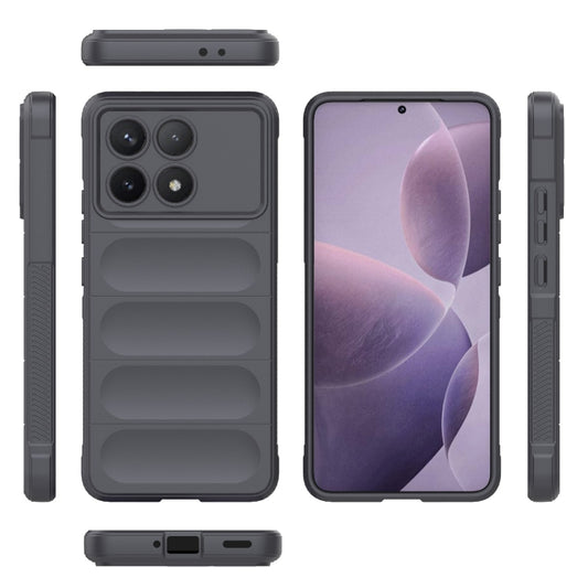For Xiaomi Redmi K70 / K70 Pro 5G Magic Shield TPU + Flannel Phone Case(Dark Grey) by buy2fix