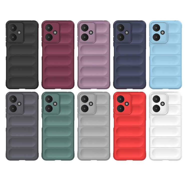 For Xiaomi Redmi 13C 5G Magic Shield TPU + Flannel Phone Case(Light Blue) by buy2fix
