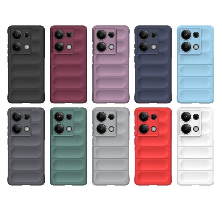 For Xiaomi Redmi Note 13 Pro 4G Global Magic Shield TPU + Flannel Phone Case(Light Blue) by buy2fix