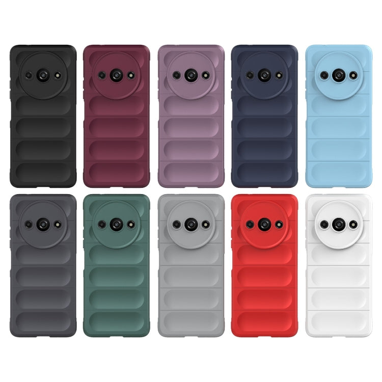For Xiaomi Redmi A3 4G Global Magic Shield TPU + Flannel Phone Case(Dark Grey) by buy2fix
