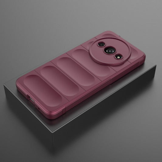 For Xiaomi Redmi A3 4G Global Magic Shield TPU + Flannel Phone Case(Wine Red) by buy2fix