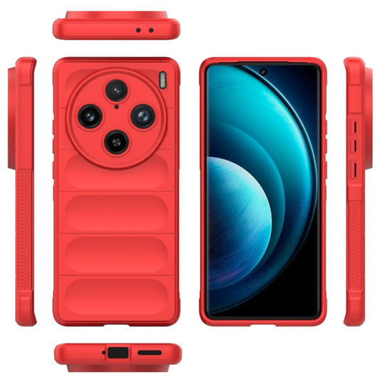 For vivo X100 Pro 5G Magic Shield TPU + Flannel Phone Case(Red) by buy2fix