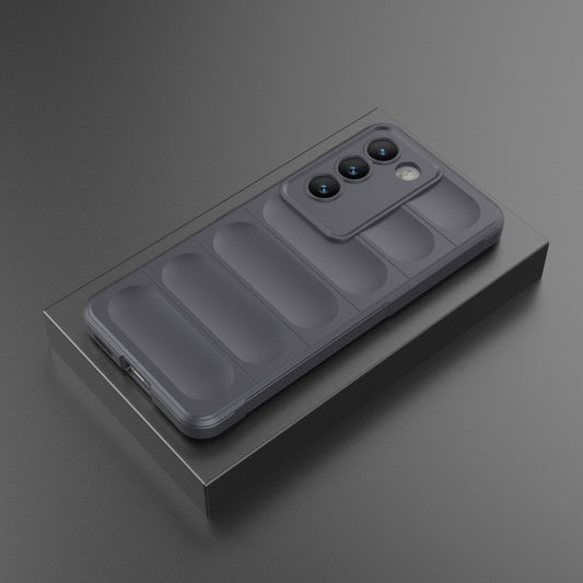 For vivo Y200E 5G Global / Y100 5G IDN Magic Shield TPU + Flannel Phone Case(Dark Grey) by buy2fix