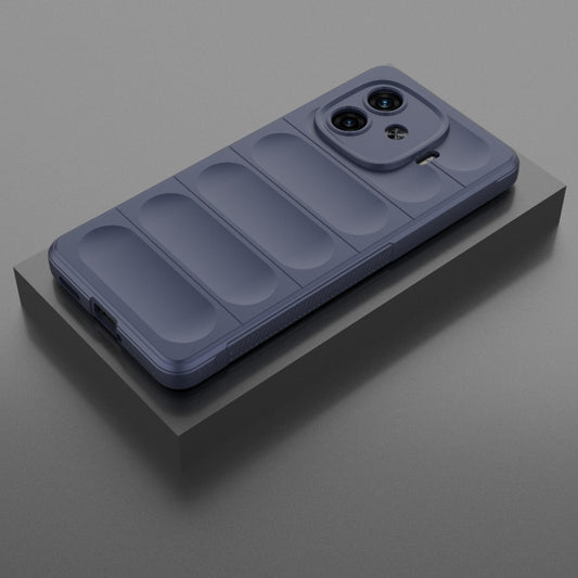 For vivo iQOO Z9 Turbo 5G Magic Shield TPU + Flannel Phone Case(Dark Blue) by buy2fix