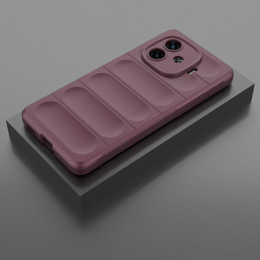 For vivo iQOO Z9 Turbo 5G Magic Shield TPU + Flannel Phone Case(Wine Red) by buy2fix