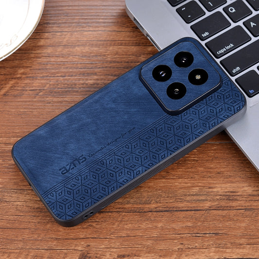 For Xiaomi 14 Pro AZNS 3D Embossed Skin Feel Phone Case(Sapphire Blue) by AZNS