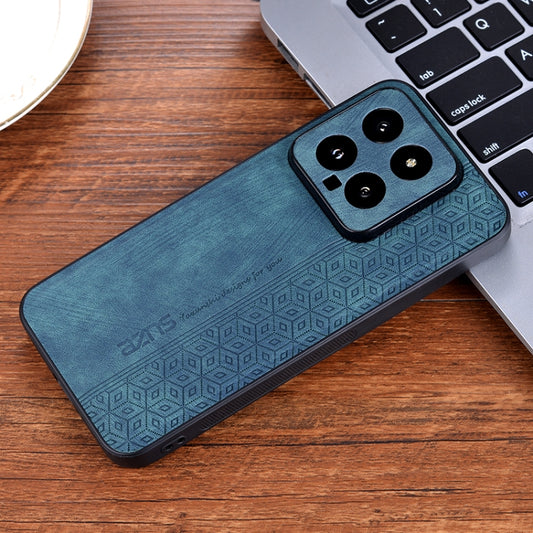 For Xiaomi 14 AZNS 3D Embossed Skin Feel Phone Case(Dark Green) by AZNS