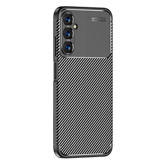 For Samsung Galaxy A05s Carbon Fiber Texture Shockproof TPU Phone Case(Black) by buy2fix