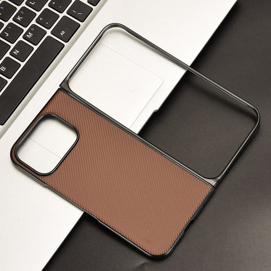 For Google Pixel 9 Pro Fold PU Leather PC Phone Case(Brown) by buy2fix