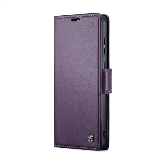 For Samsung Galaxy S20 CaseMe 023 Butterfly Buckle Litchi Texture RFID Anti-theft Leather Phone Case(Pearly Purple) by CaseMe