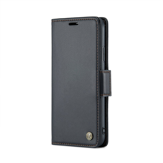 For iPhone 11 CaseMe 023 Butterfly Buckle Litchi Texture RFID Anti-theft Leather Phone Case(Black) by CaseMe