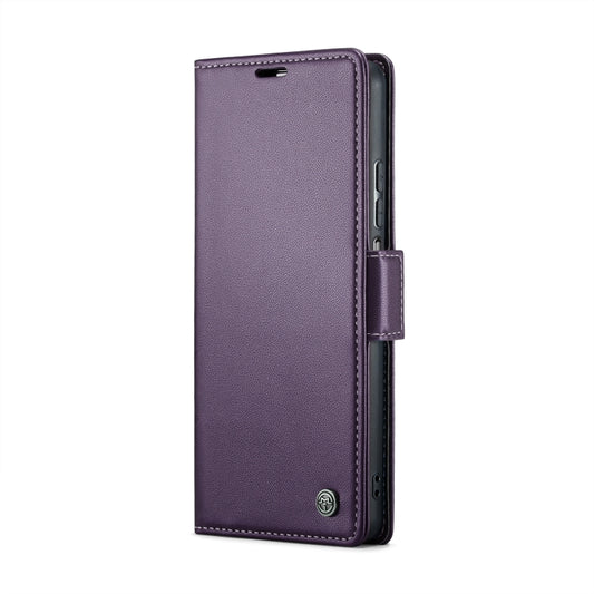 For Xiaomi Poco F5 5G/Redmi Note 12 Turbo 5G CaseMe 023 Butterfly Buckle Litchi Texture RFID Anti-theft Leather Phone Case(Pearly Purple) by CaseMe