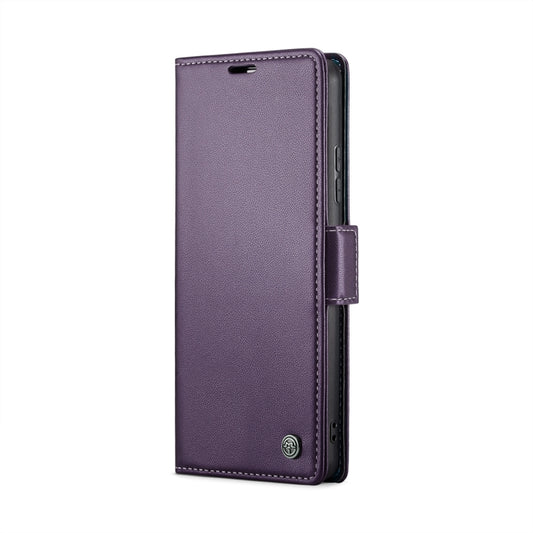 For Xiaomi 14 Pro CaseMe 023 Butterfly Buckle Litchi Texture RFID Anti-theft Leather Phone Case(Pearly Purple) by CaseMe