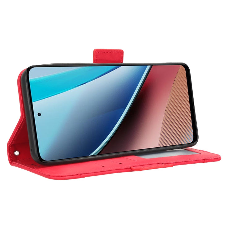 For Motorola Moto G Stylus 5G 2023 Skin Feel Calf Texture Card Slots Leather Phone Case(Red) by buy2fix