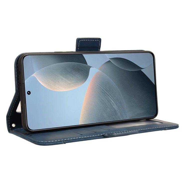 For Xiaomi Redmi K70 / K70 Pro 5G Skin Feel Calf Texture Card Slots Leather Phone Case(Blue) by buy2fix