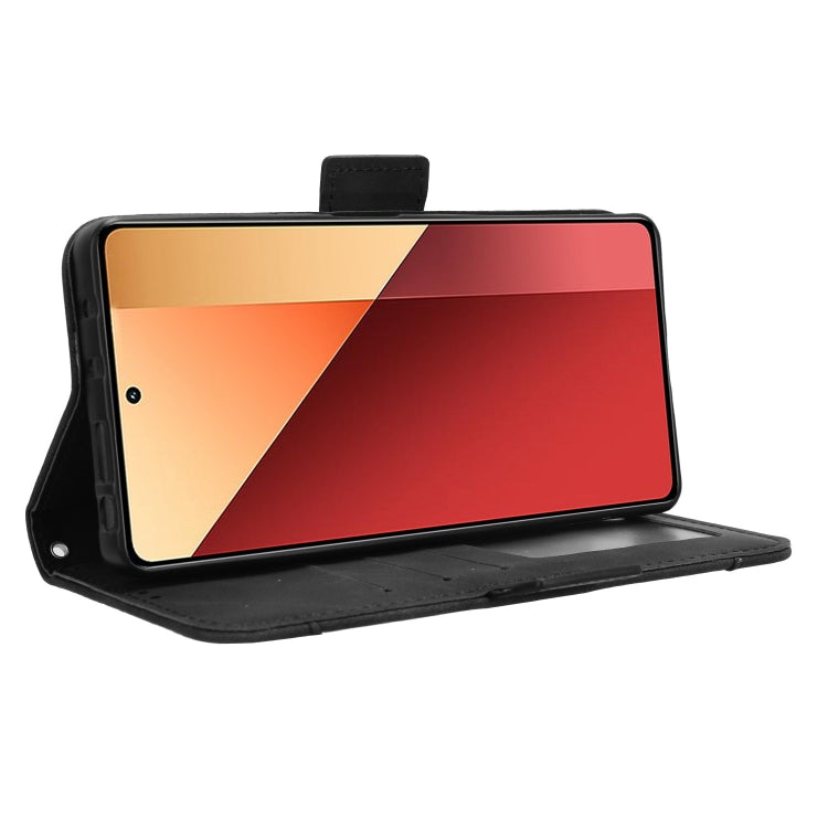 For Xiaomi Redmi Note 13 Pro 4G Global Skin Feel Calf Texture Card Slots Leather Phone Case(Black) by buy2fix