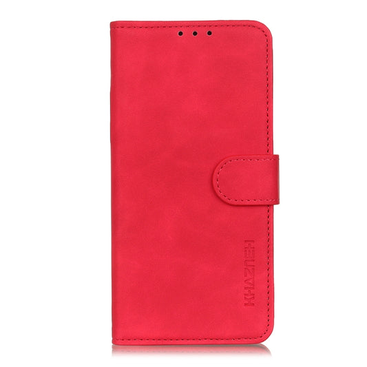 For Xiaomi Redmi Note 13 4G KHAZNEH Retro Texture Flip Leather Phone Case(Red) by buy2fix