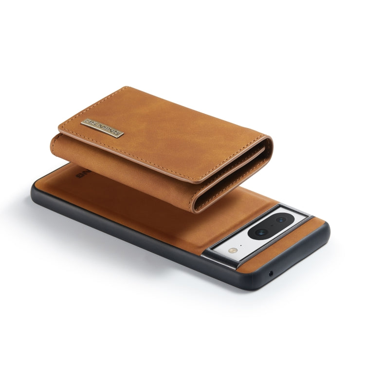 For Google Pixel 8 DG.MING M1 Series 3-Fold Multi Card Wallet + Magnetic Phone Case(Brown) by DG.MING