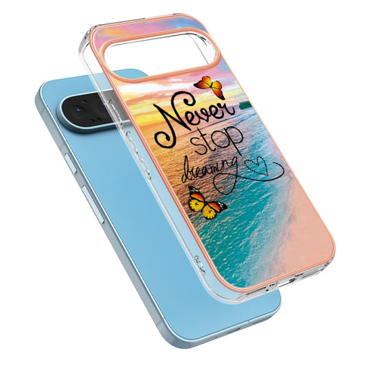 For Google Pixel 9 / 9 Pro Electroplating IMD TPU Phone Case(Dream Butterfly) by buy2fix