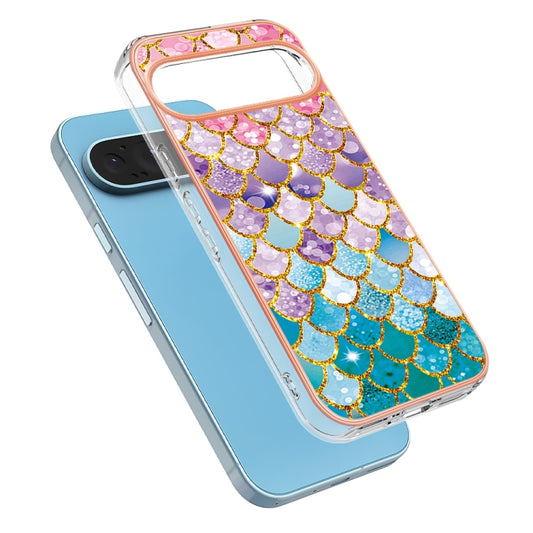 For Google Pixel 9 / 9 Pro Electroplating IMD TPU Phone Case(Colorful Scales) by buy2fix