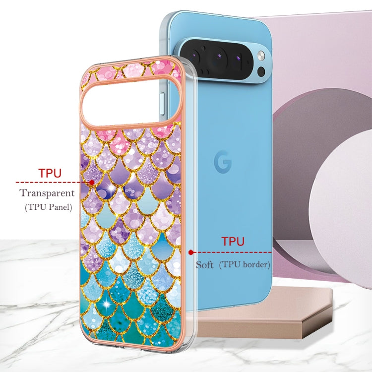For Google Pixel 9 / 9 Pro Electroplating IMD TPU Phone Case(Colorful Scales) by buy2fix